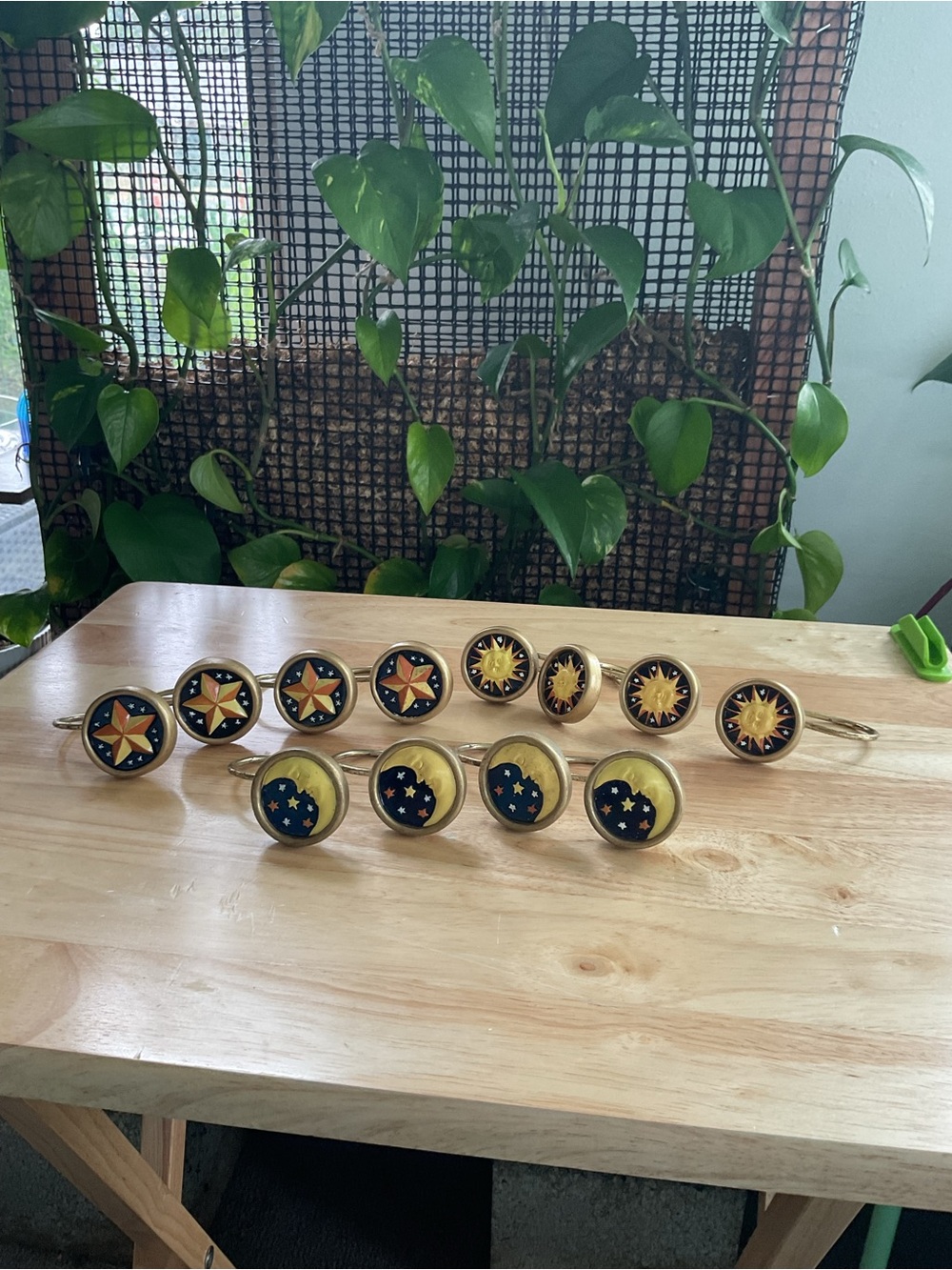 Celestial Star & Sun Decorative Curtain holders